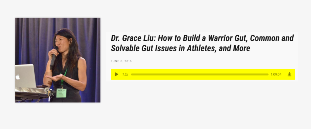Dr. Grace Liu: How To Build a Warrior Gut, Common and Solvable Gut Issues in Athletes, and More