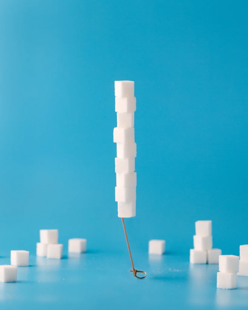 Tower of sugar cubes
