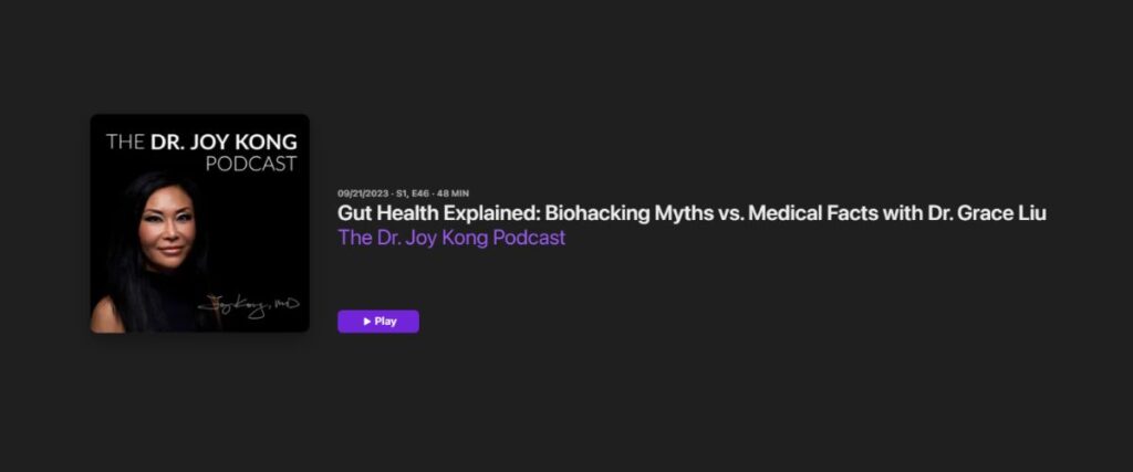 Gut Health Explained: Biohacking Myths vs. Medical Facts with Dr. Grace Liu